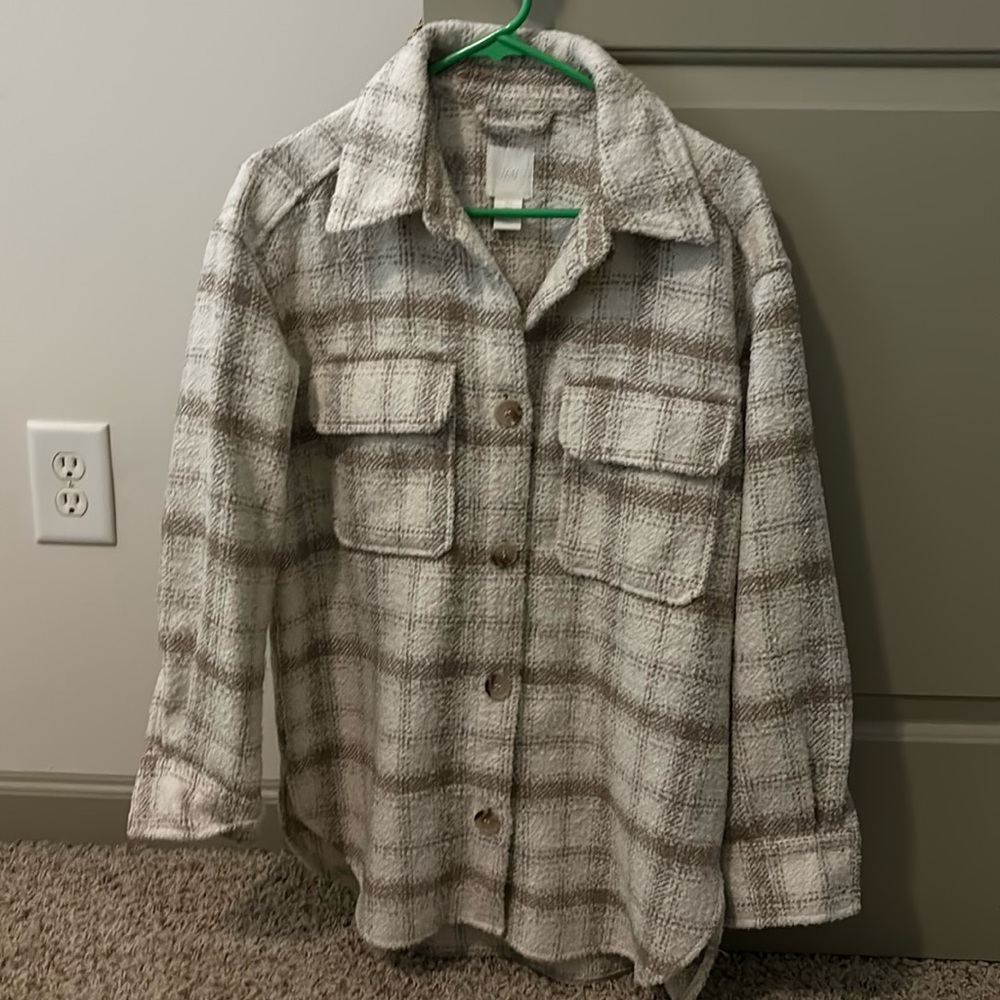 Oversized Wool shirt jacket